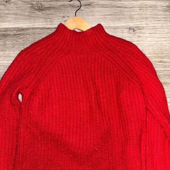 Boden shaker stitch wool/alpaca blend sweater in red - Picture 3 of 6